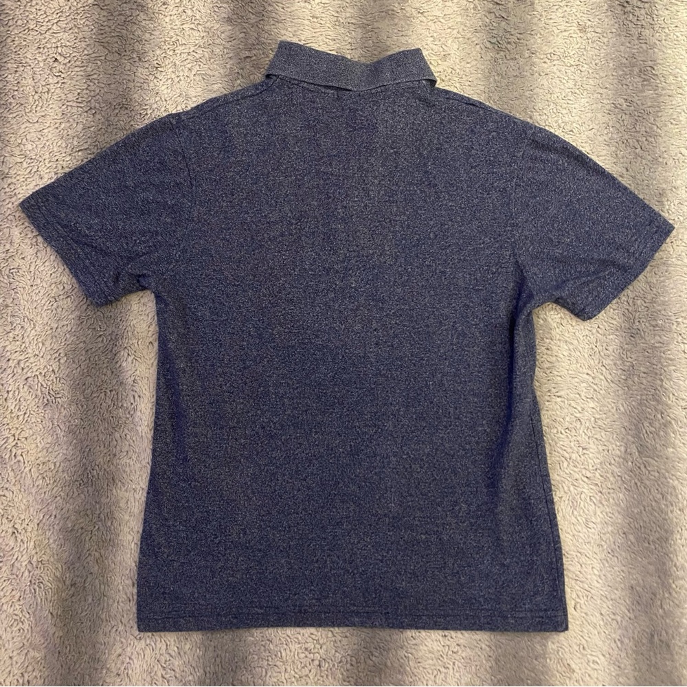 Beverly Hills Polo Club Polo Tee Shirt Mens Small Navy Blue Grey Logo - Picture 3 of 7